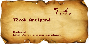 Török Antigoné névjegykártya